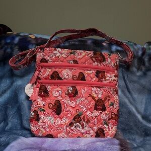 Disney & Vera Bradley Moana Floral Crossbody Bag NWT